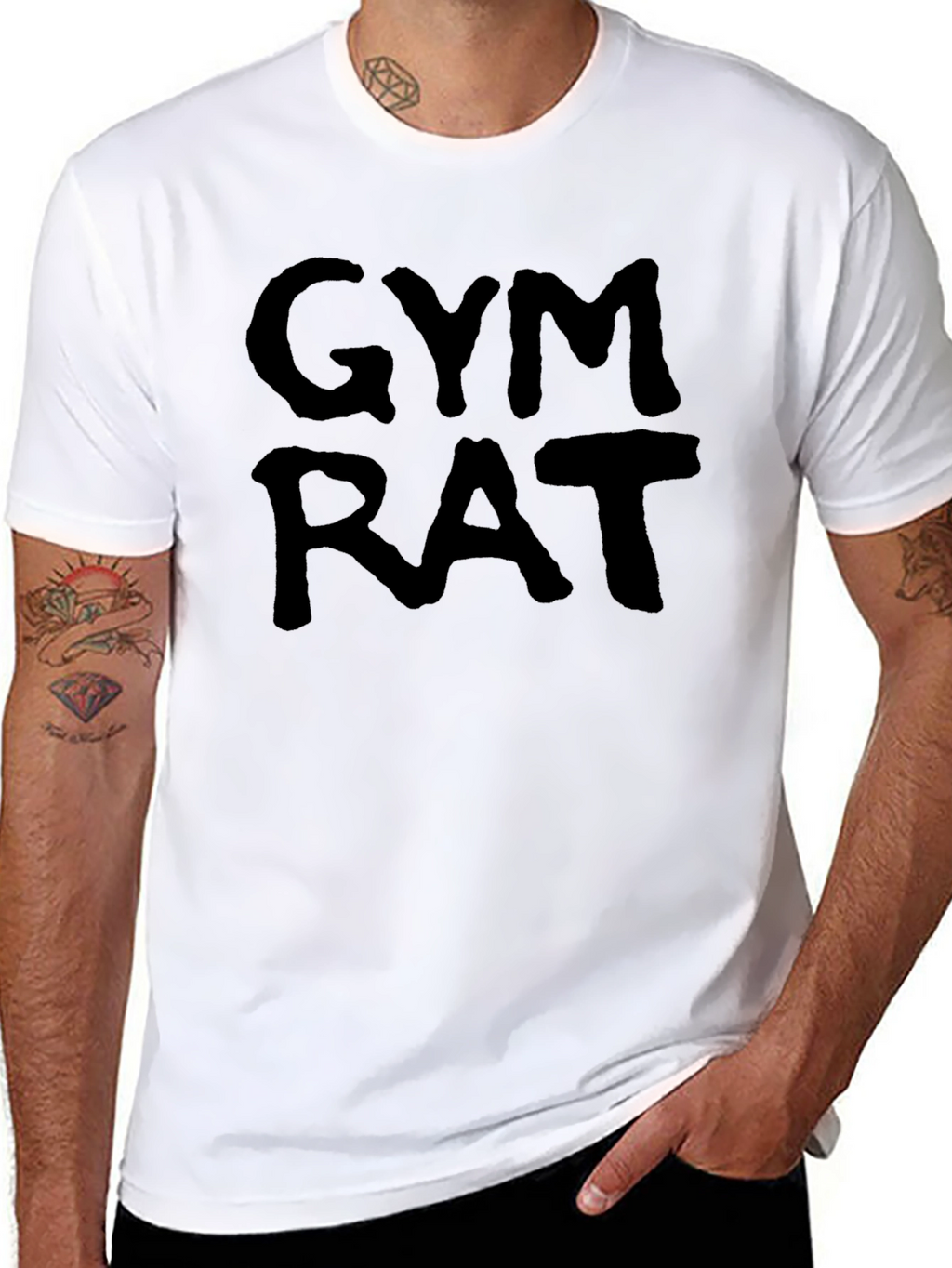Gym Rat Black T-Shirt - Workout Apparel