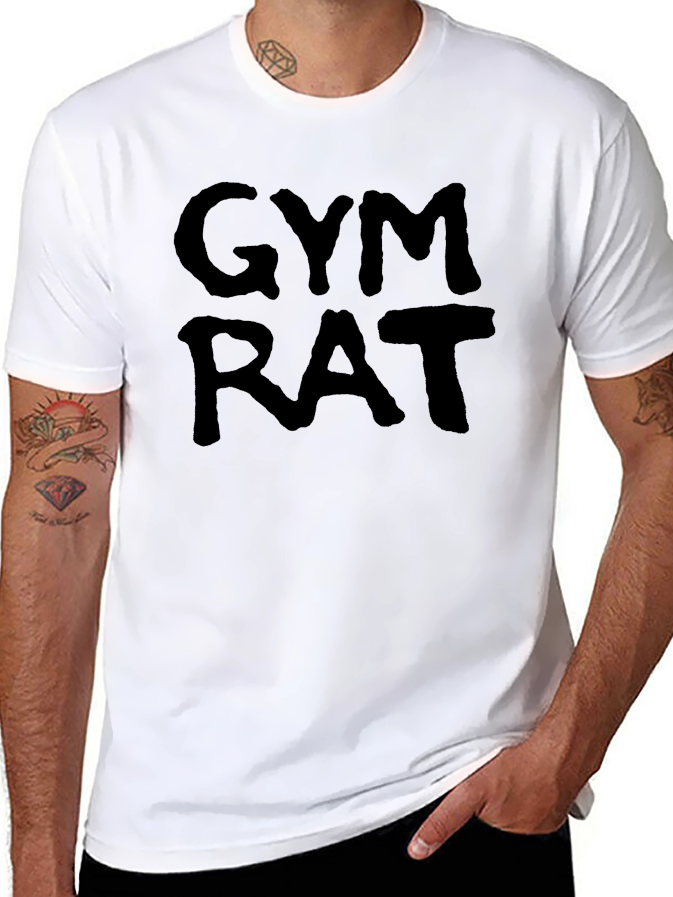 Gym Rat Black T-Shirt - Workout Apparel