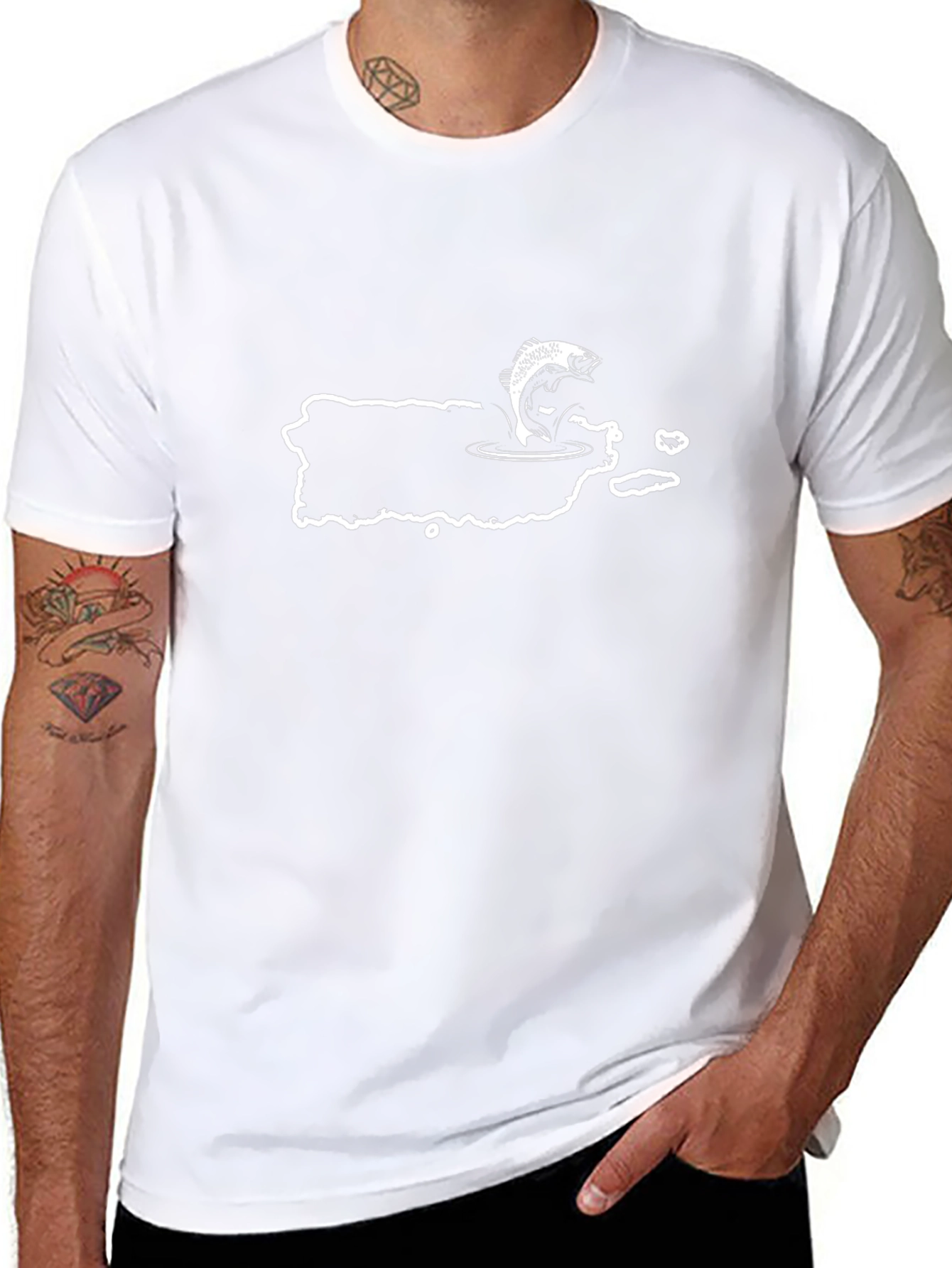 Puerto Rico Fishing T-Shirt - Black