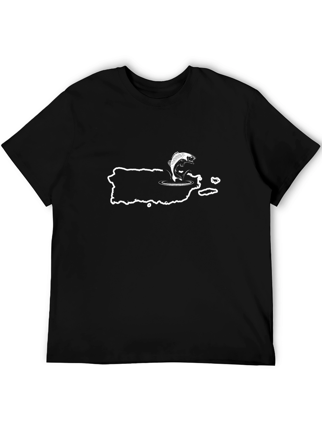 Puerto Rico Fishing T-Shirt - Black
