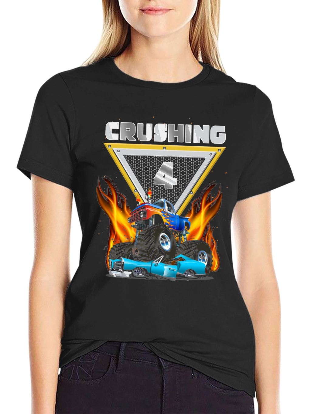 Crushing Birthday T-Shirt for 4 Year Old Boys