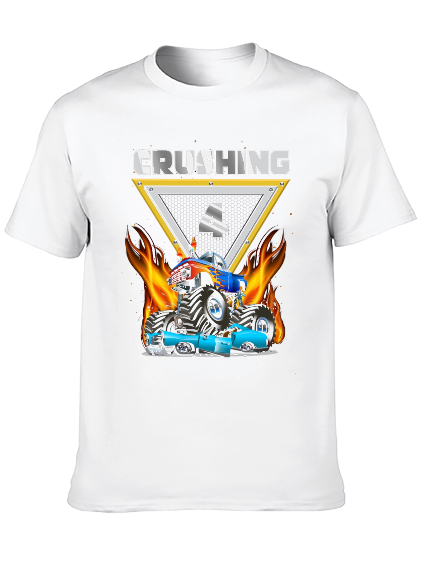 Crushing Birthday T-Shirt for 4 Year Old Boys