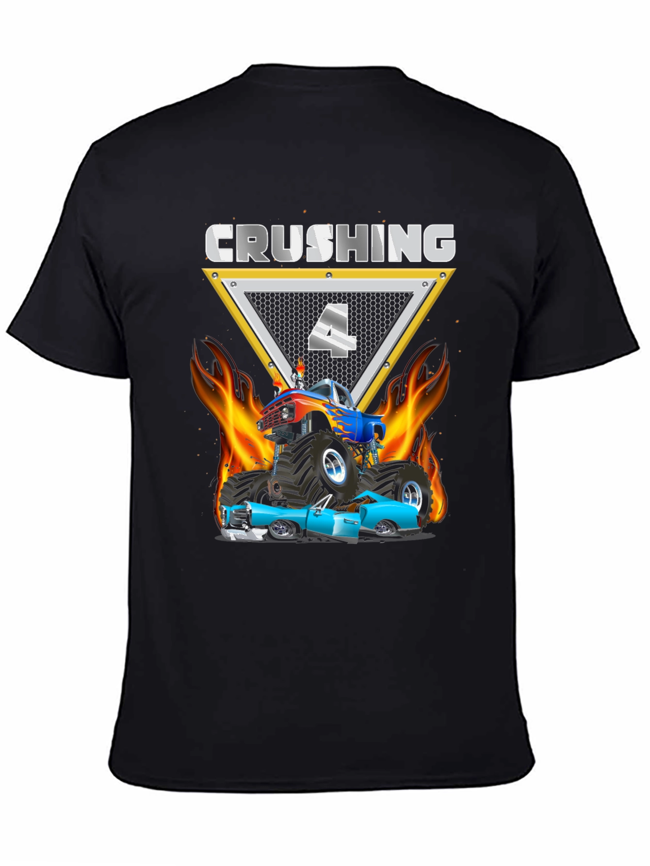 Crushing Birthday T-Shirt for 4 Year Old Boys