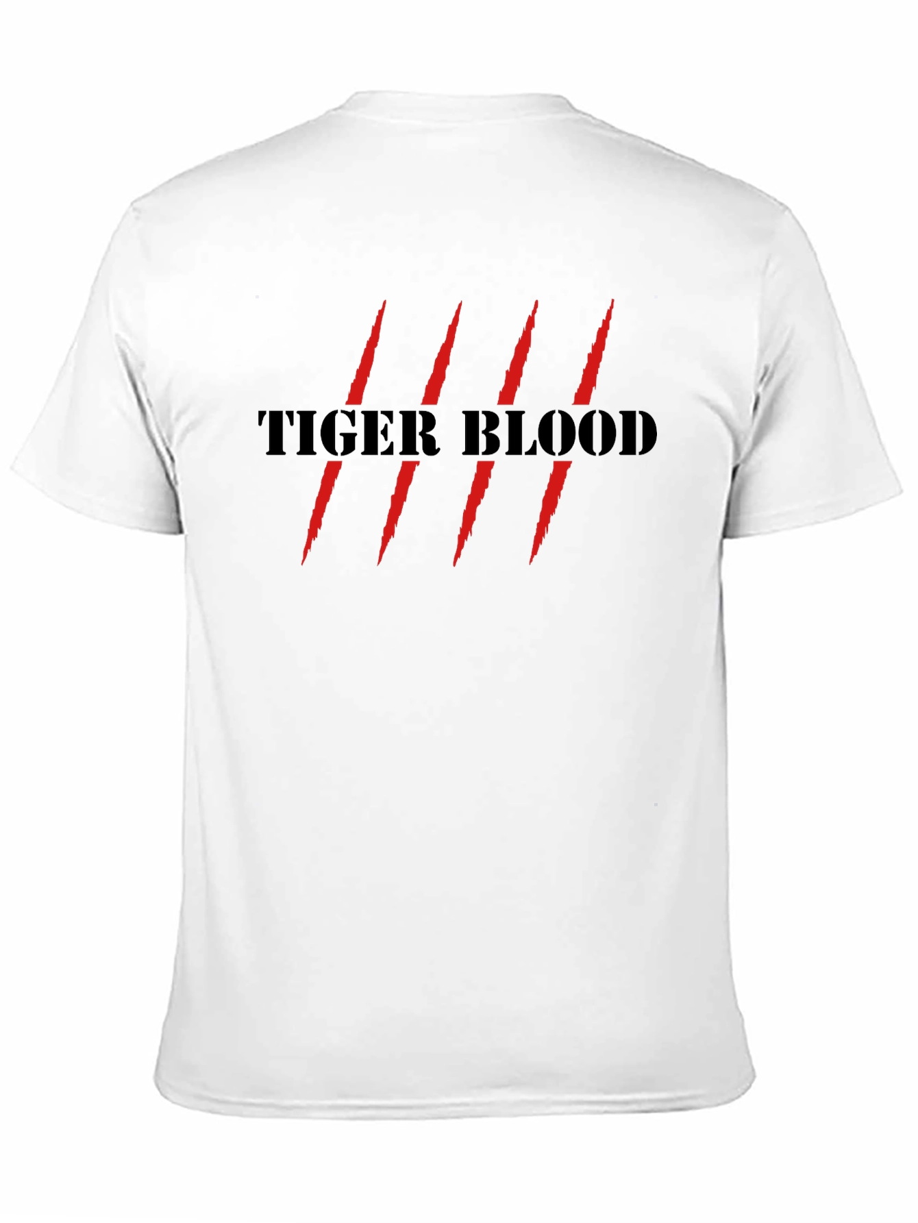 Tiger Blood Graphic Tee - Mens Short Sleeve Black T-Shirt