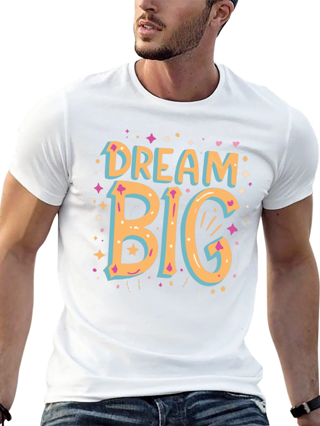 Dream Big Graphic Tee - Stylish Cotton Comfort