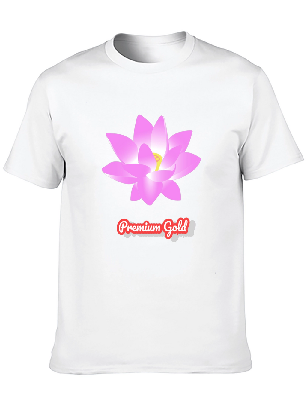 Premium Gold Lotus T-Shirt