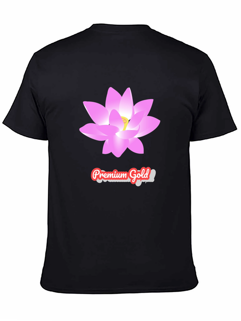Premium Gold Lotus T-Shirt