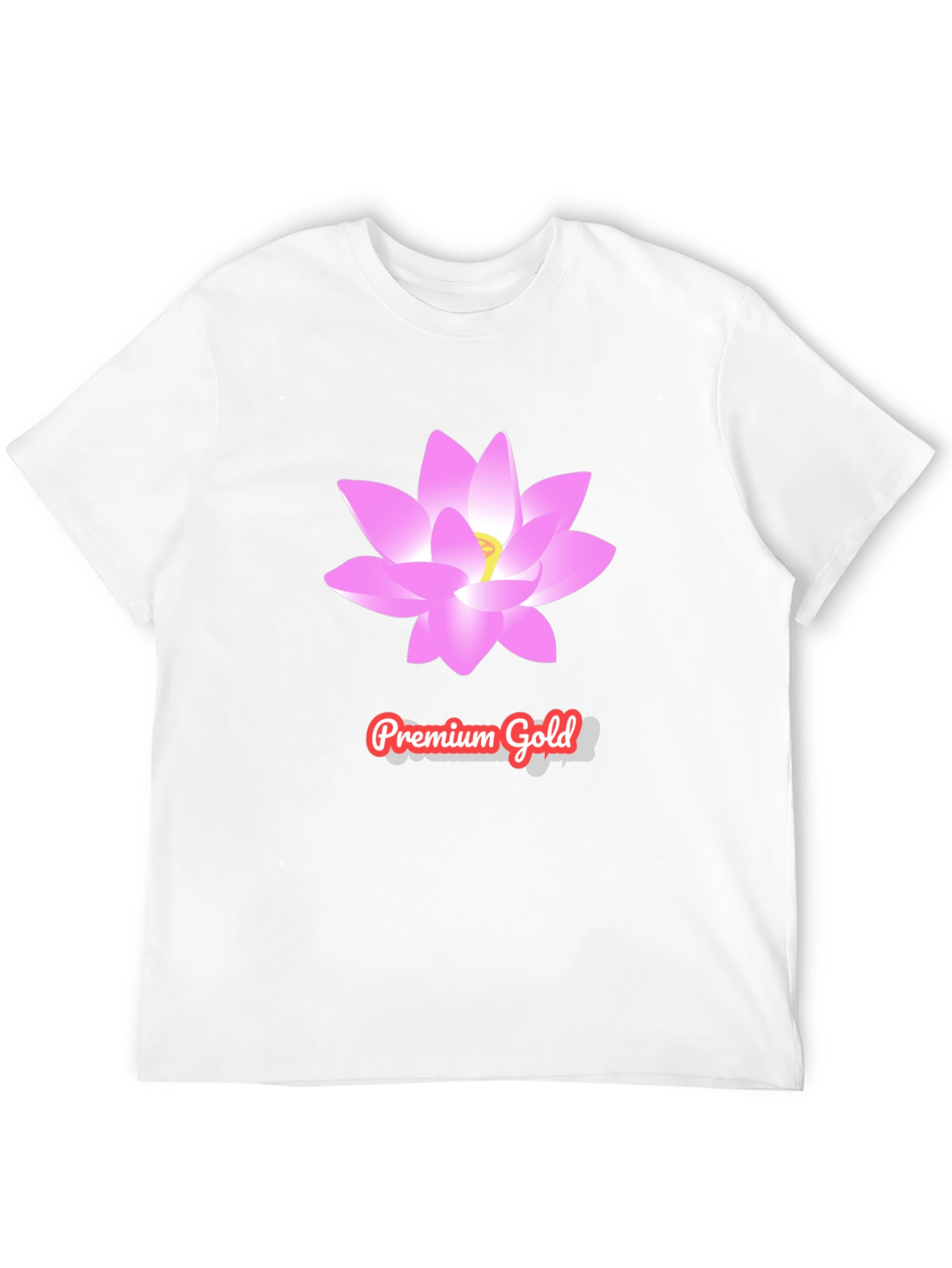 Premium Gold Lotus T-Shirt