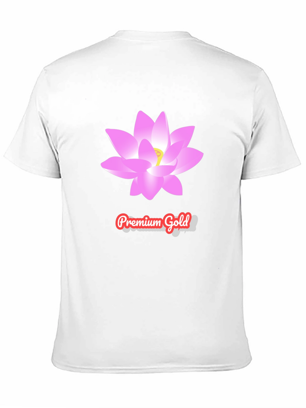 Premium Gold Lotus T-Shirt
