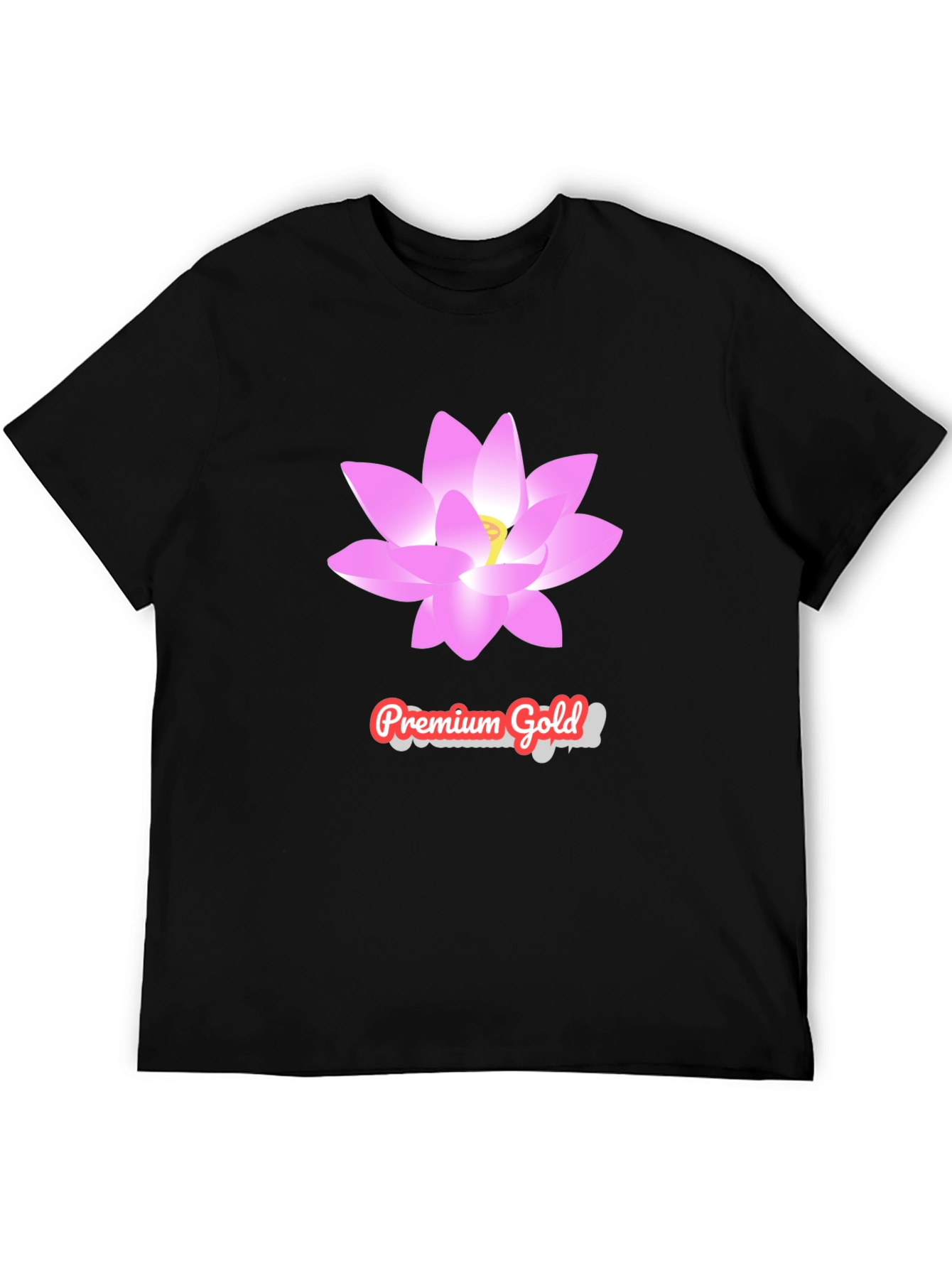 Premium Gold Lotus T-Shirt