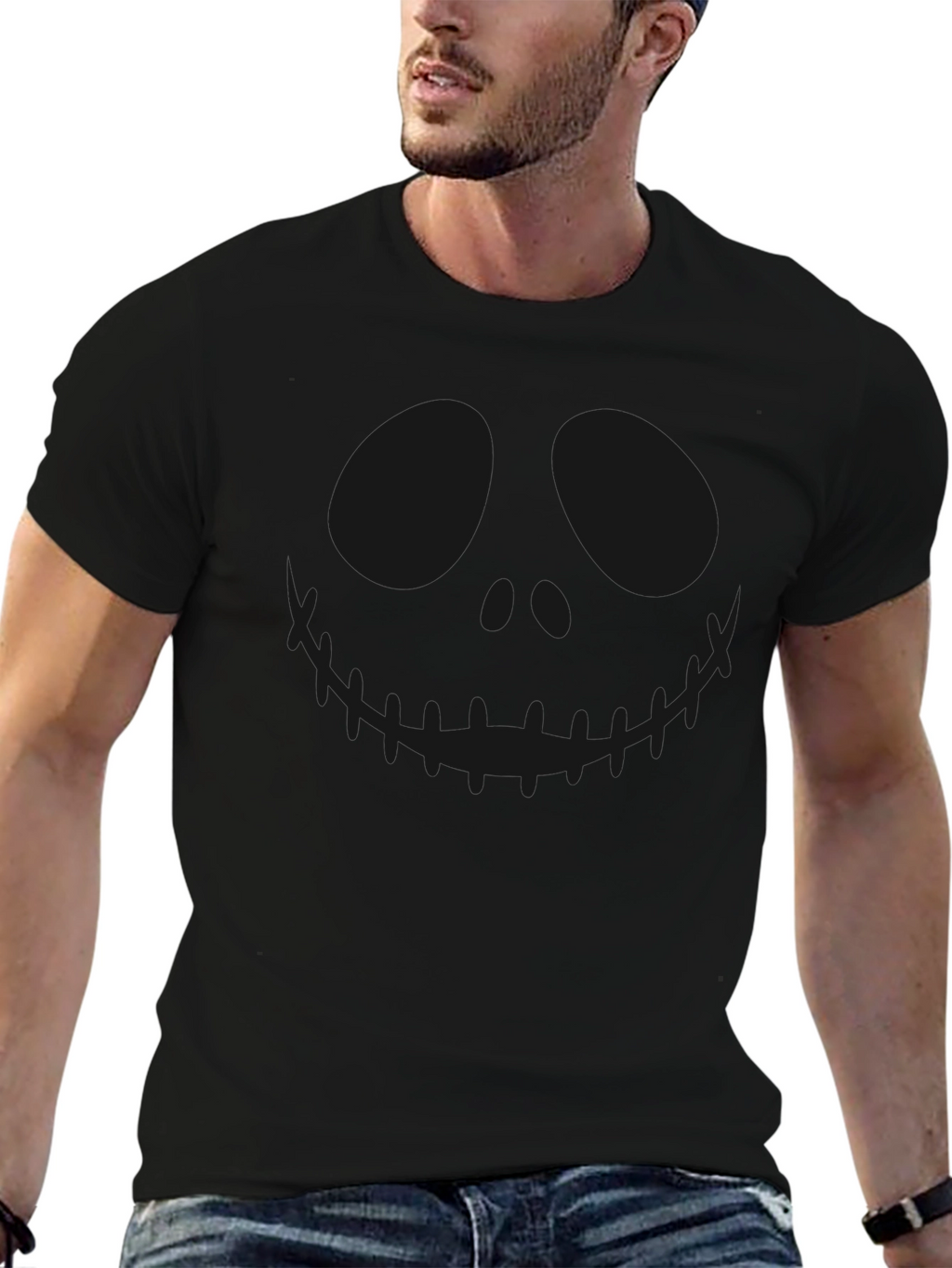 Spooky Jack Skellington Black T-Shirt