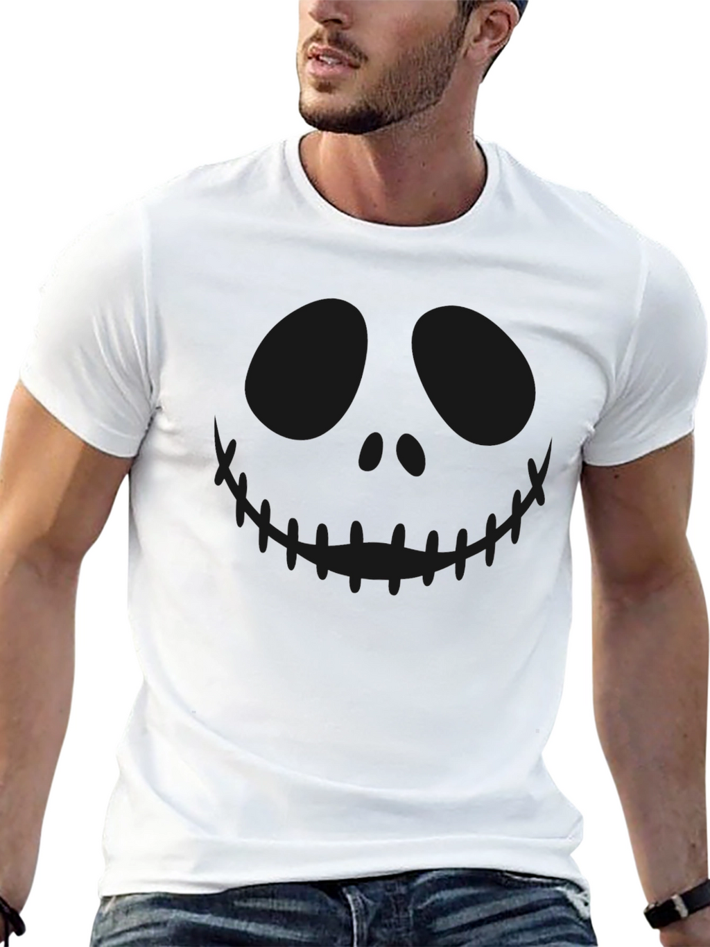 Spooky Jack Skellington Black T-Shirt