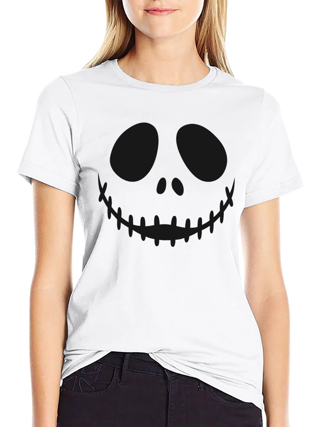 Spooky Jack Skellington Black T-Shirt