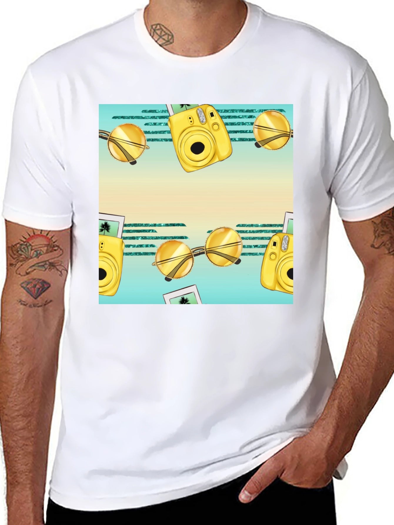 Tropical Getaway Graphic Tee - Vacation Vibes!