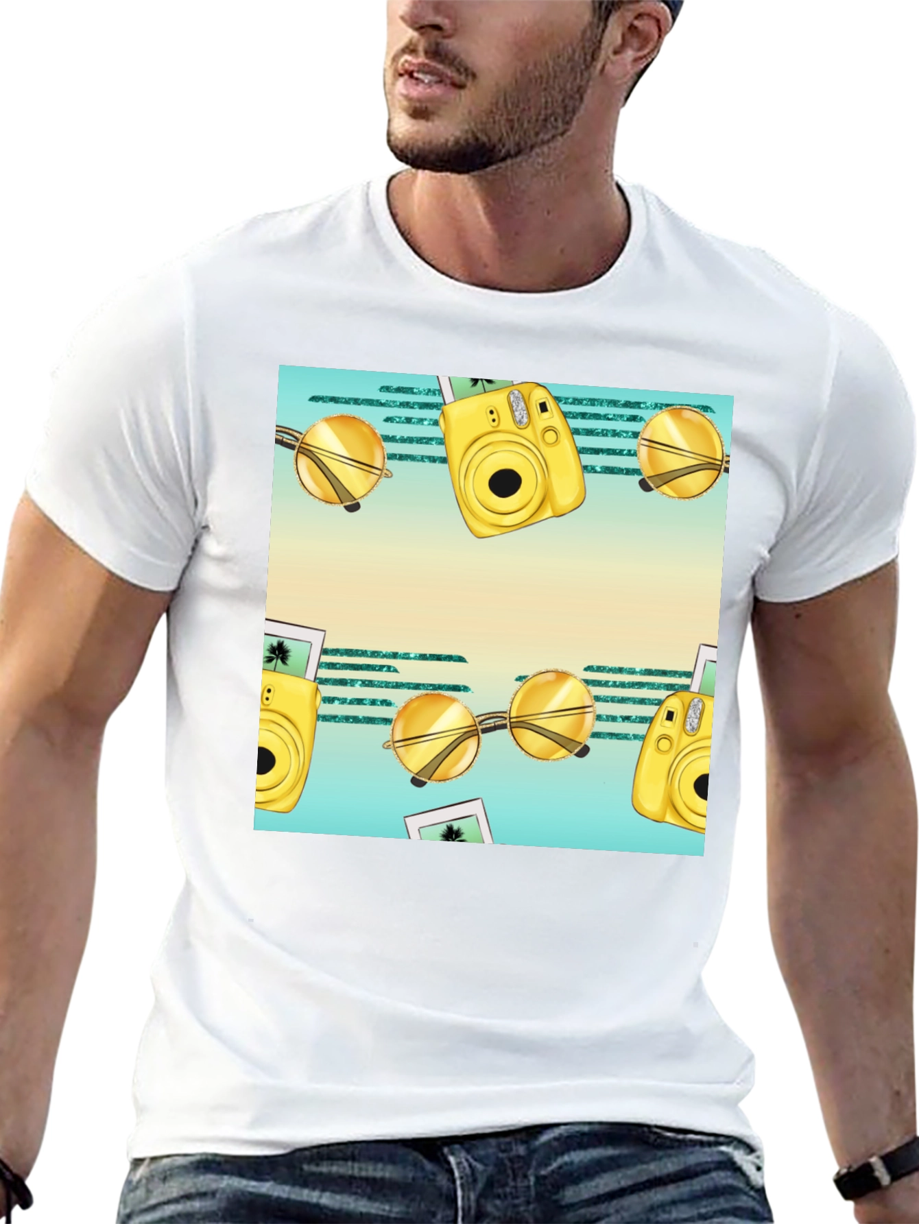 Tropical Getaway Graphic Tee - Vacation Vibes!