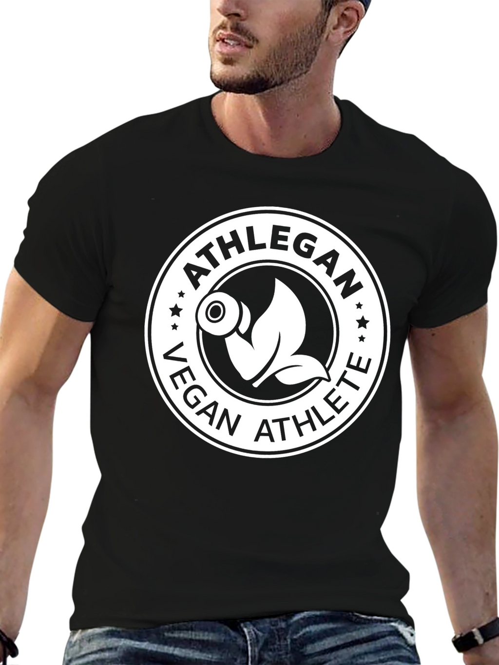 Athlegan Vegan Athlete Black T-Shirt