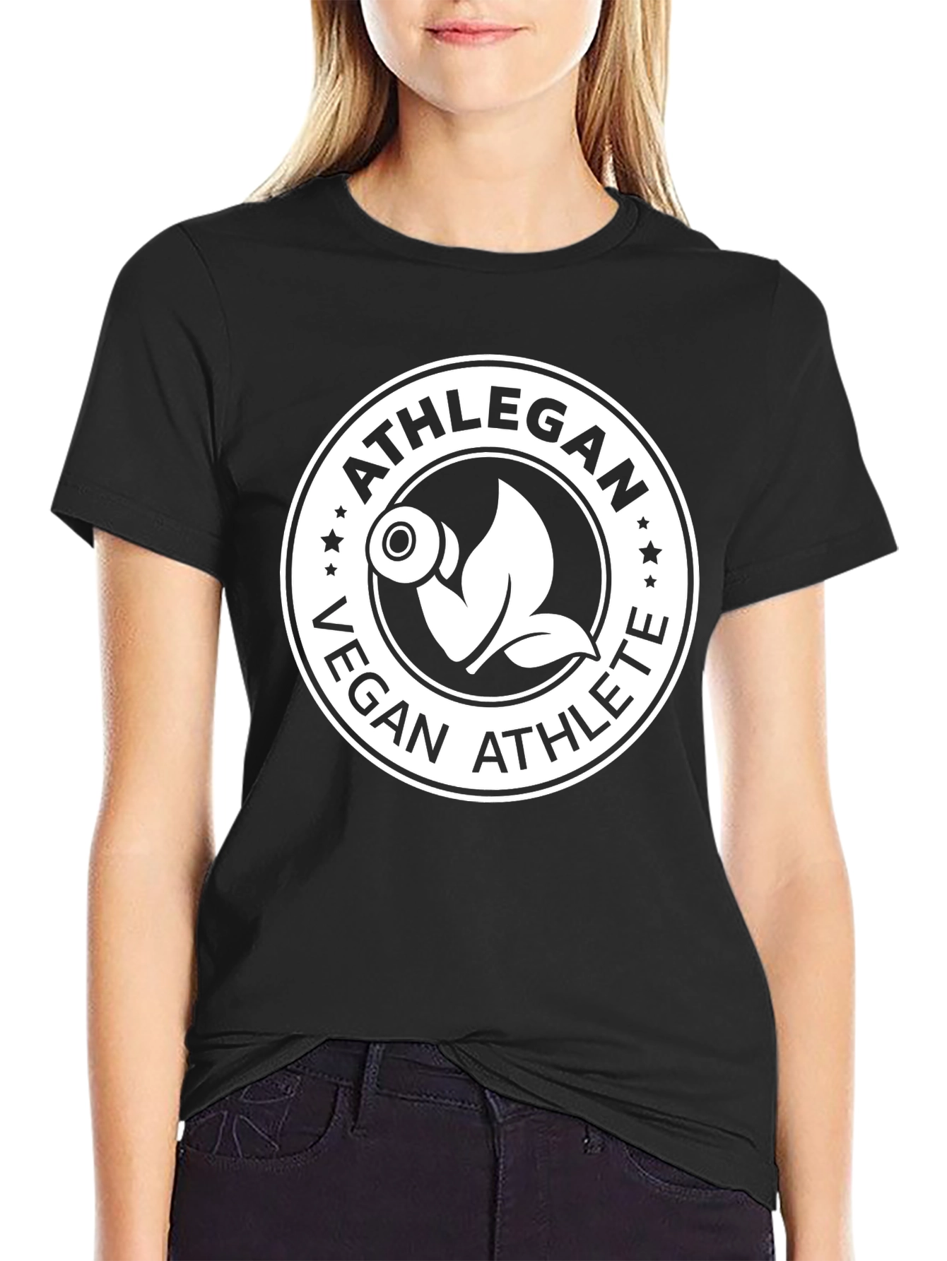 Athlegan Vegan Athlete Black T-Shirt
