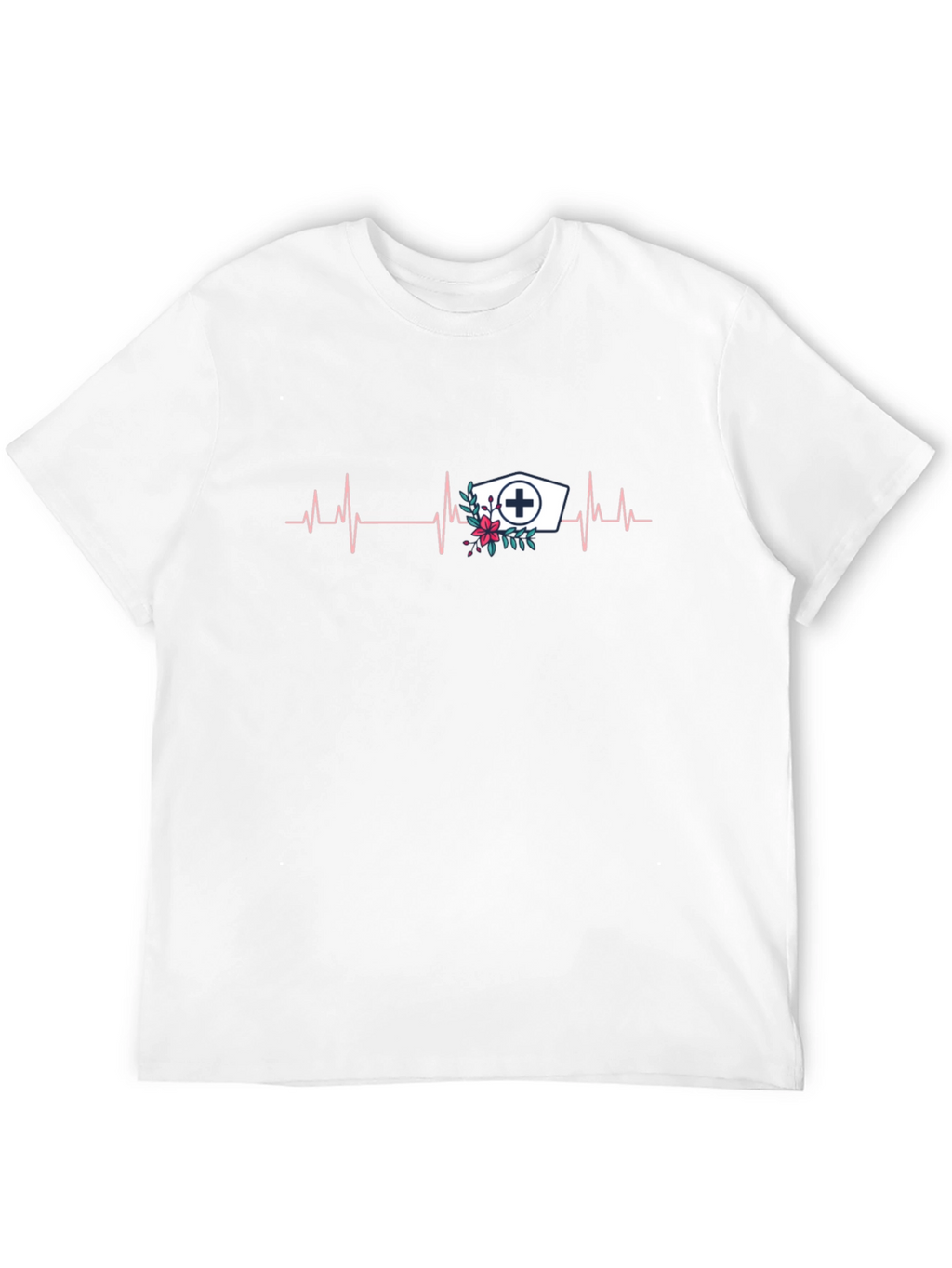 Nurse Heartbeat Graphic Tee - Black