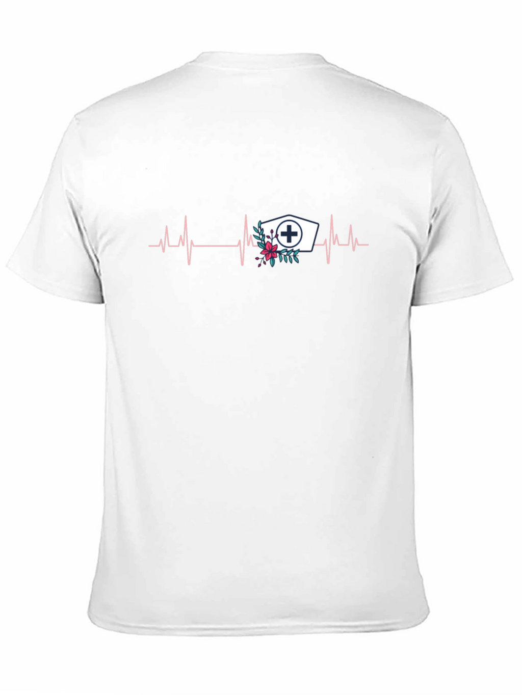 Nurse Heartbeat Graphic Tee - Black