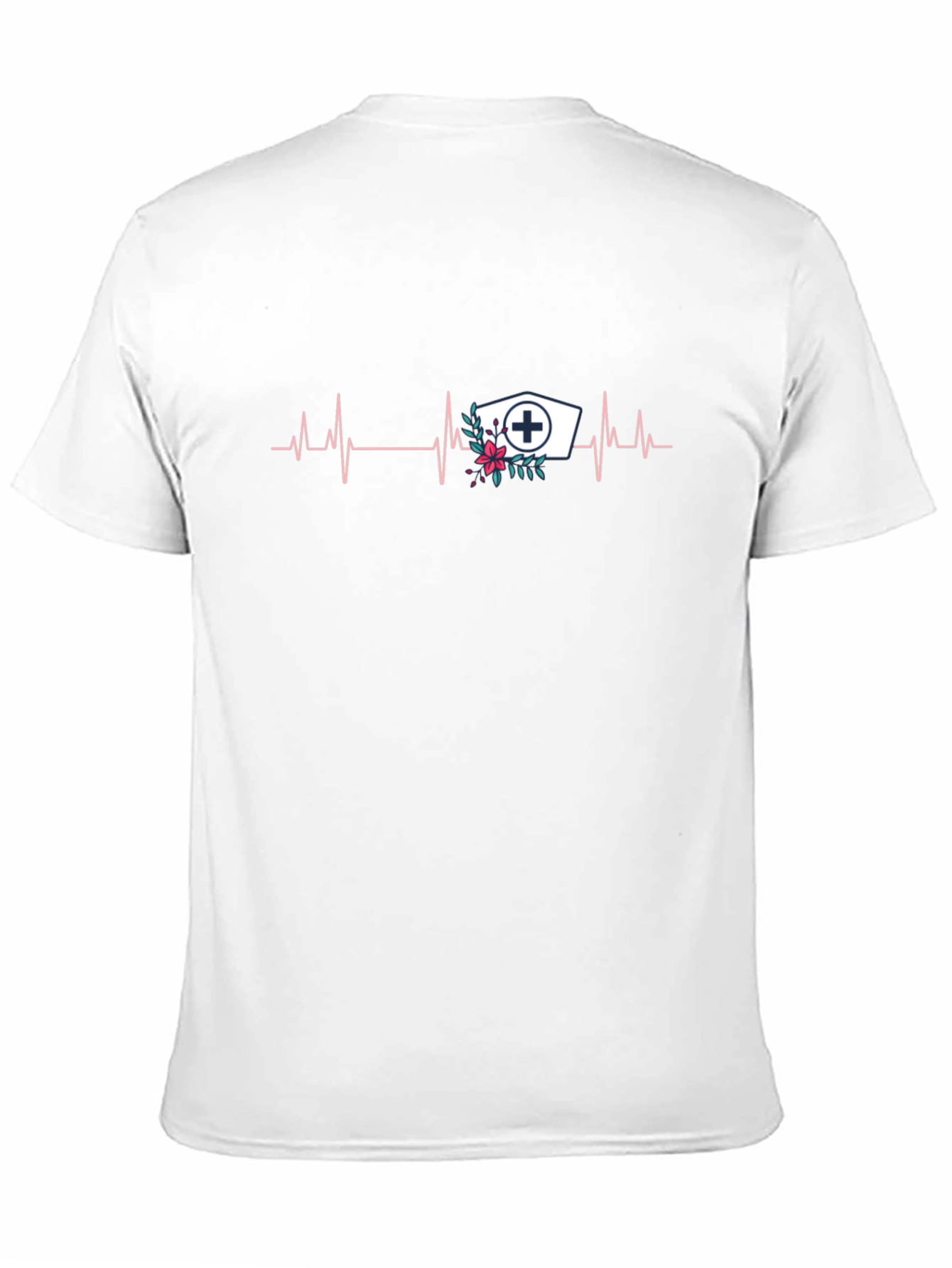 Nurse Heartbeat Graphic Tee - Black