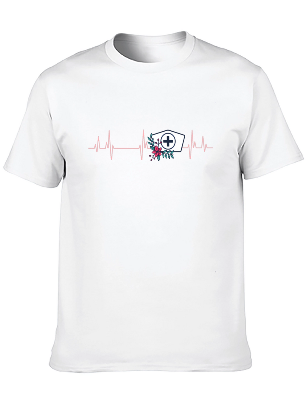 Nurse Heartbeat Graphic Tee - Black