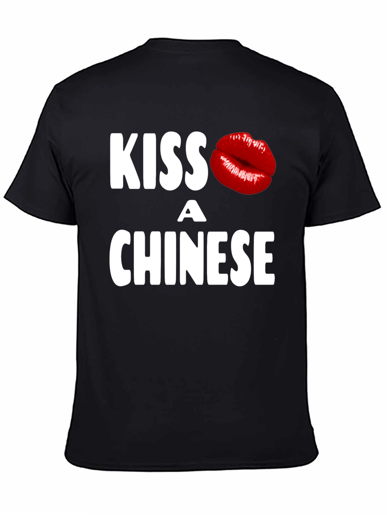 Kiss a Chinese T-Shirt - Novelty Graphic Tee