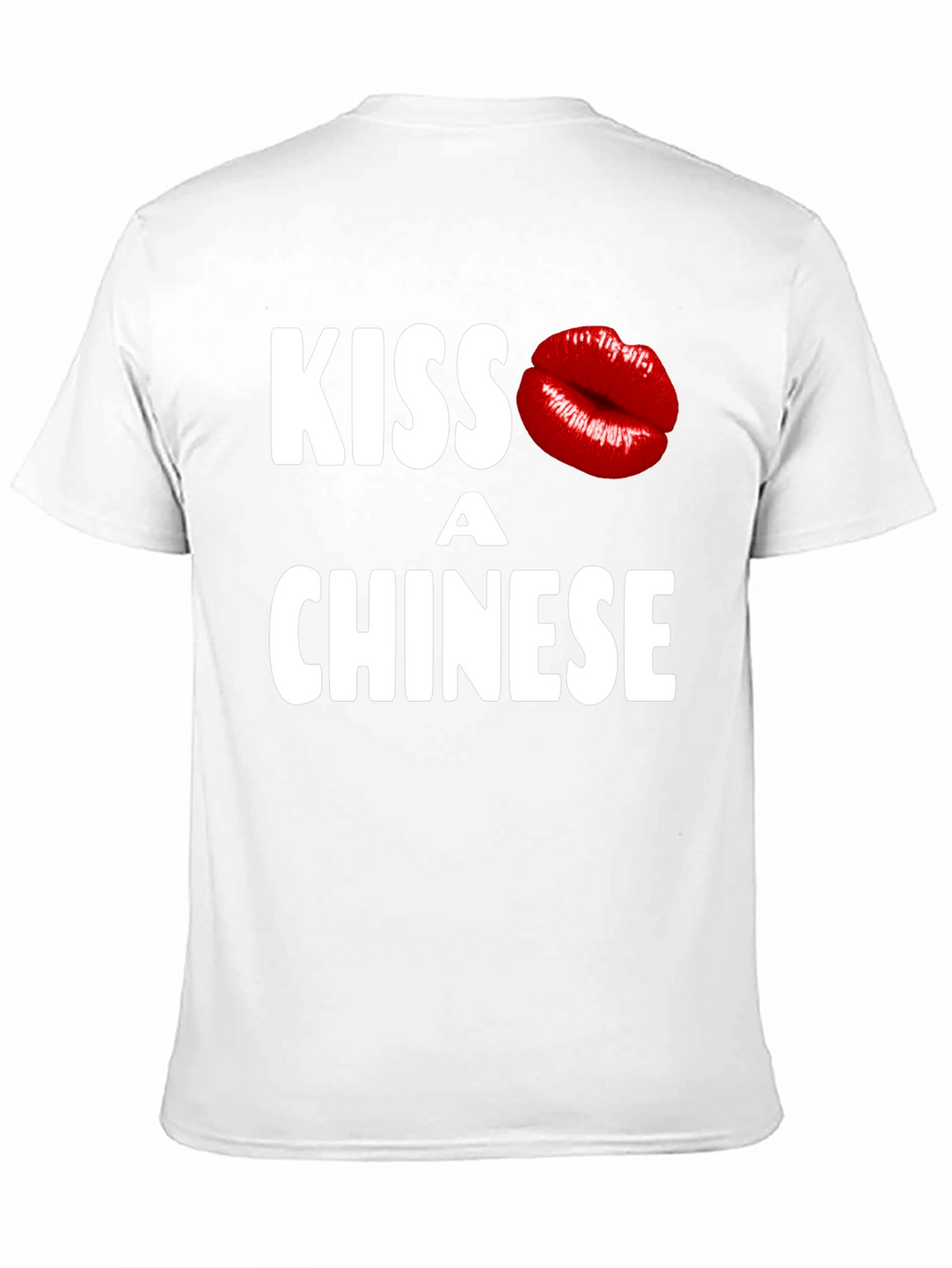 Kiss a Chinese T-Shirt - Novelty Graphic Tee
