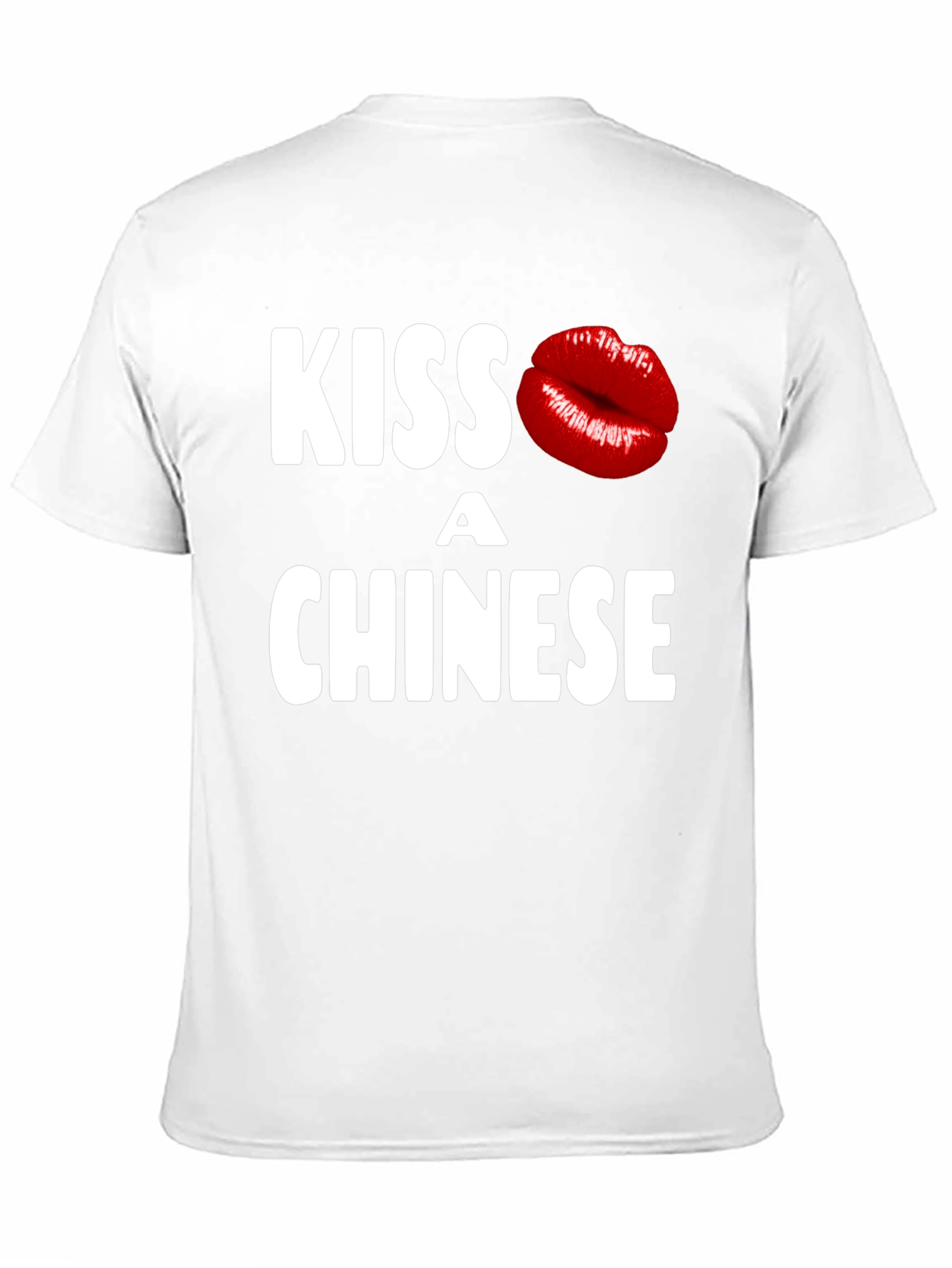 Kiss a Chinese T-Shirt - Novelty Graphic Tee