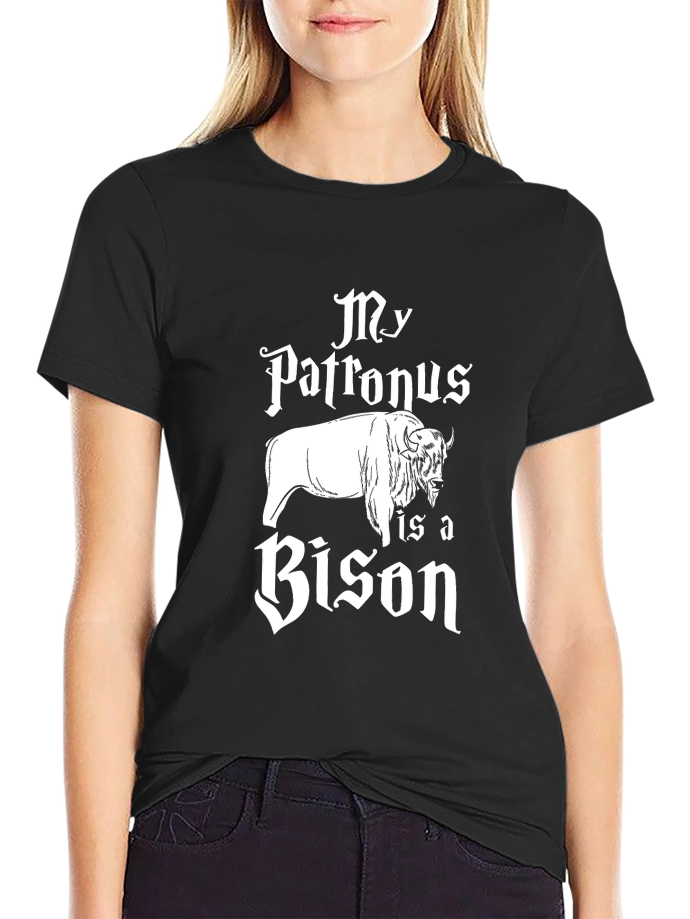 My Patronus is a Bison Graphic T-Shirt