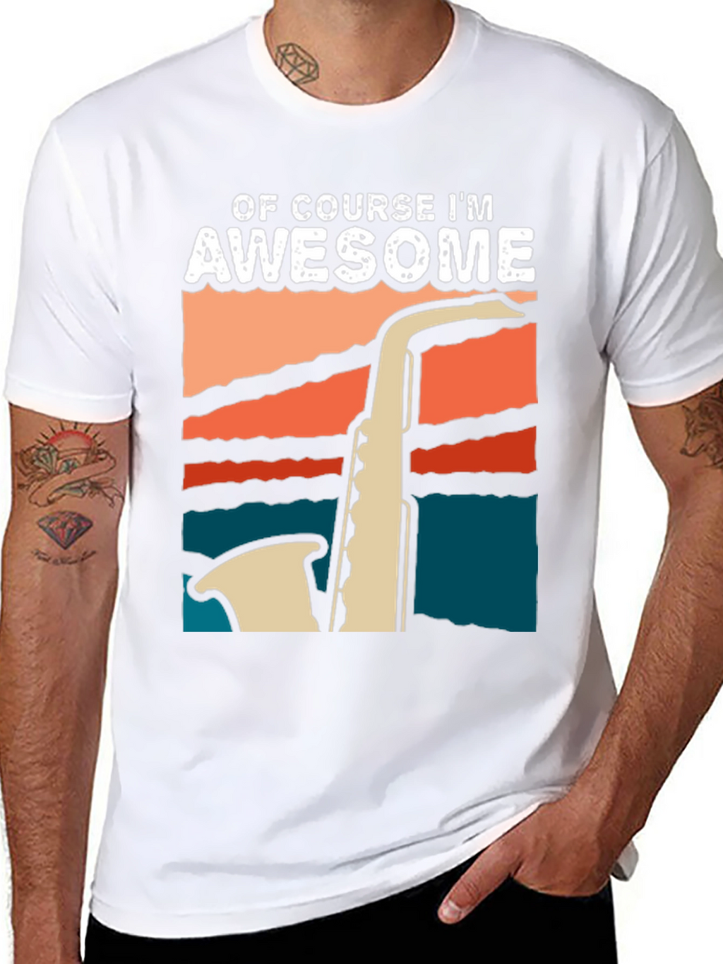 Awesome Saxophone T-Shirt - Music Lover Tee