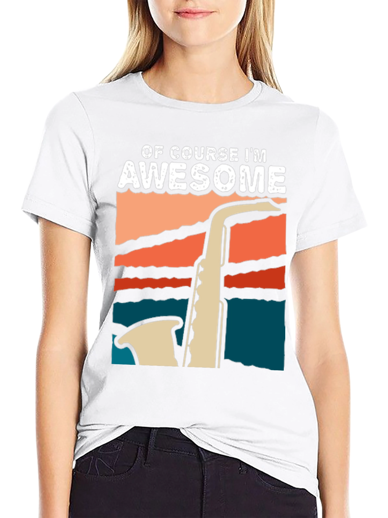 Awesome Saxophone T-Shirt - Music Lover Tee