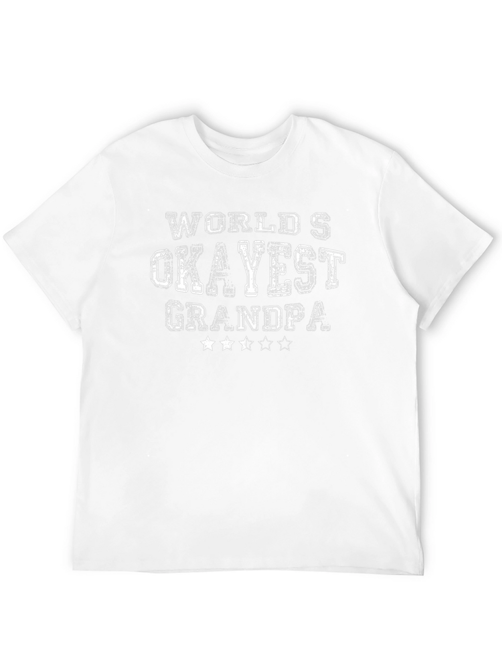 Worlds Okayest Grandpa Black T-Shirt