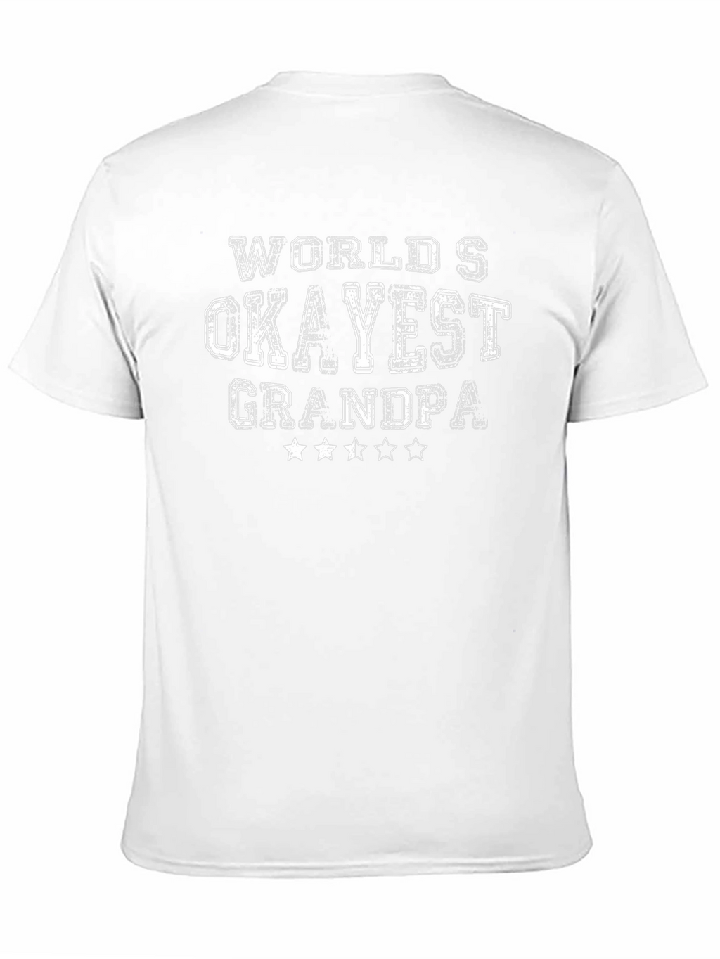 Worlds Okayest Grandpa Black T-Shirt