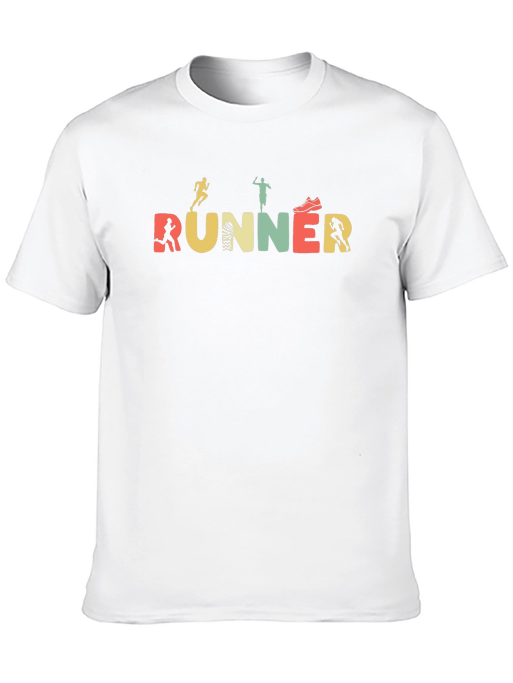 Runner Graphic Tee - Soft Black Cotton Blend