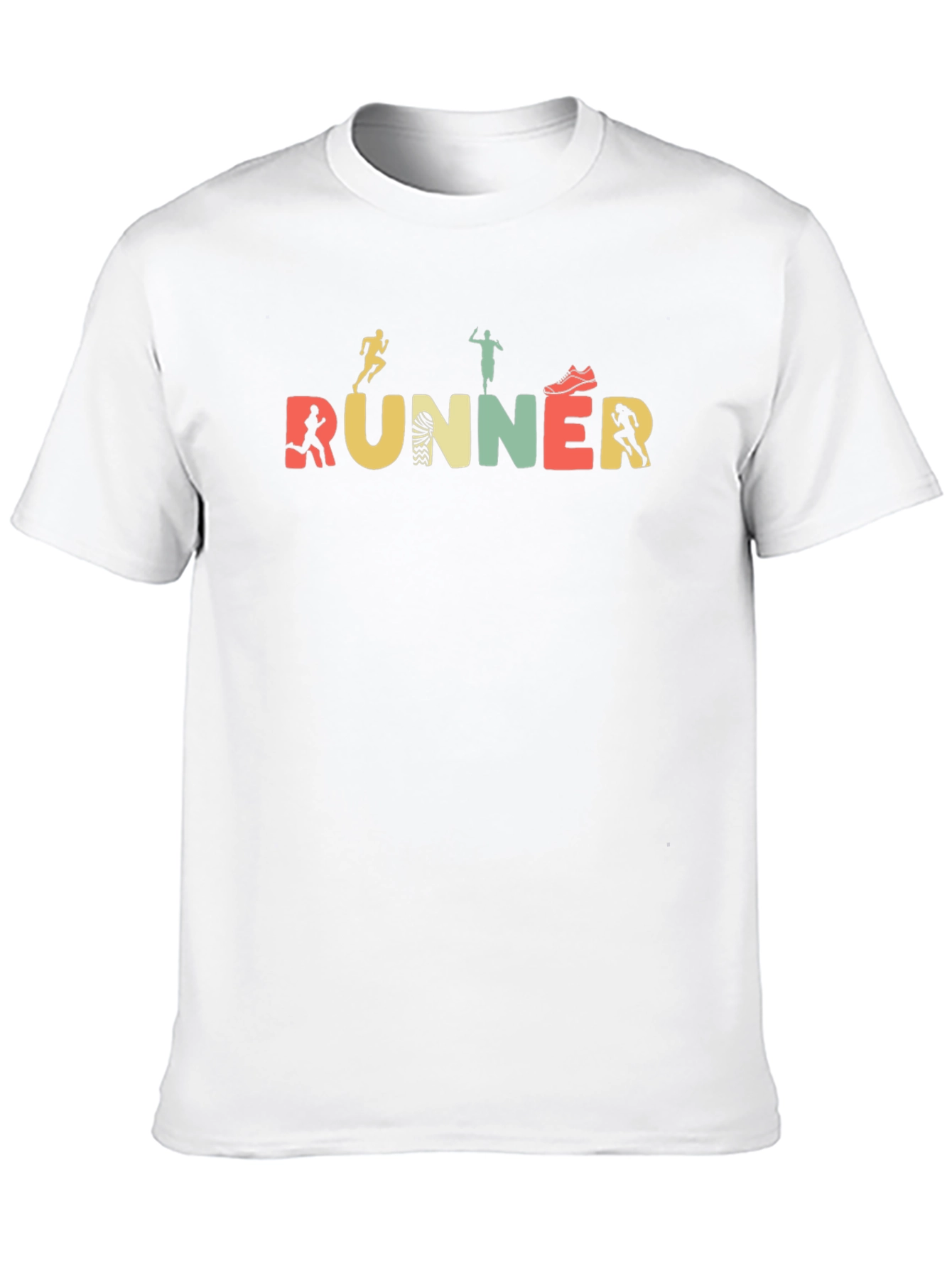 Runner Graphic Tee - Soft Black Cotton Blend