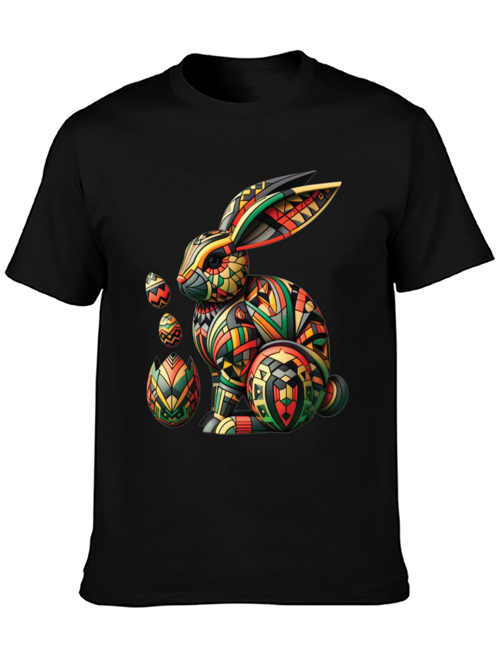Geometric Easter Bunny Graphic Tee