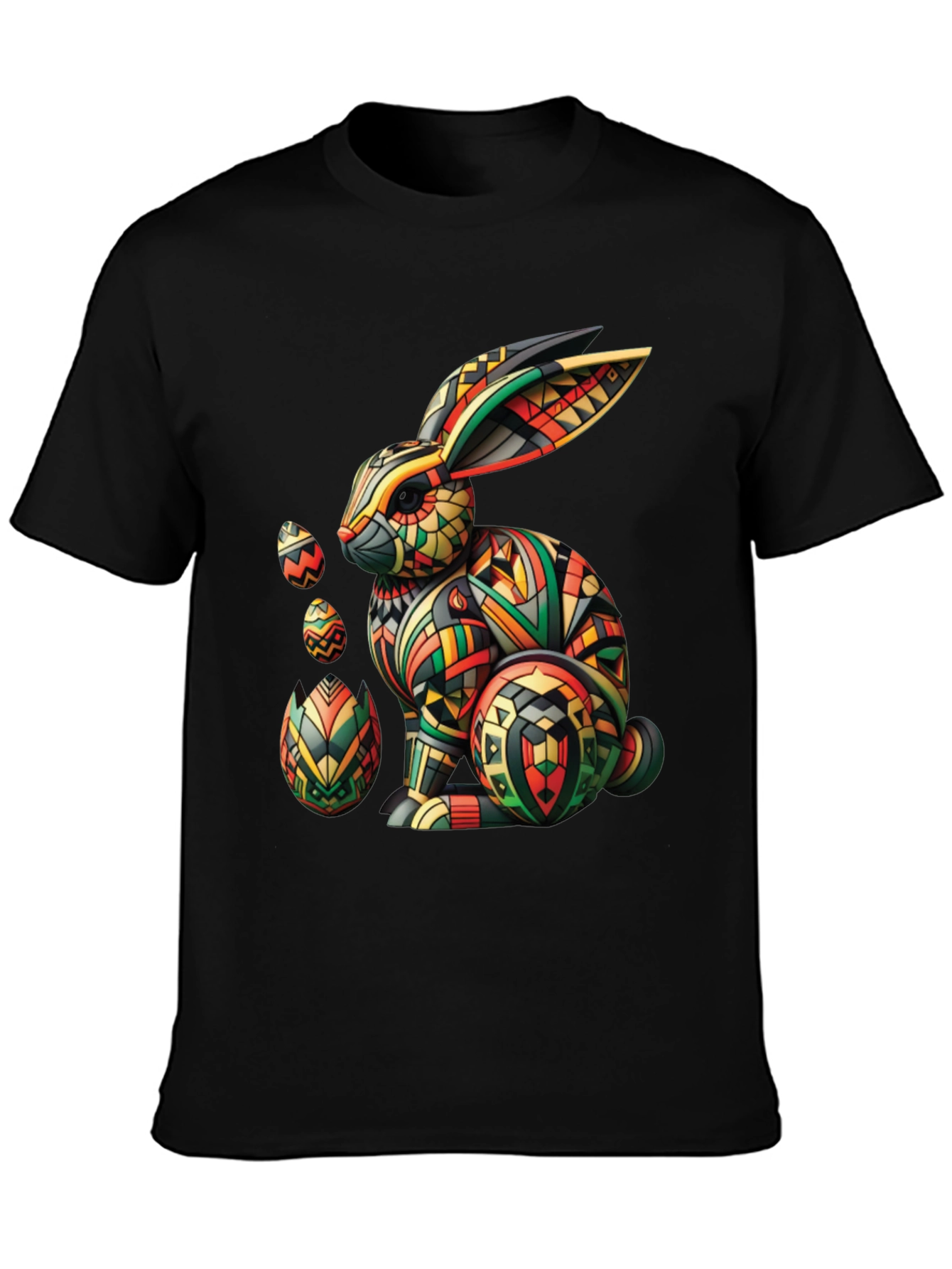 Geometric Easter Bunny Graphic Tee