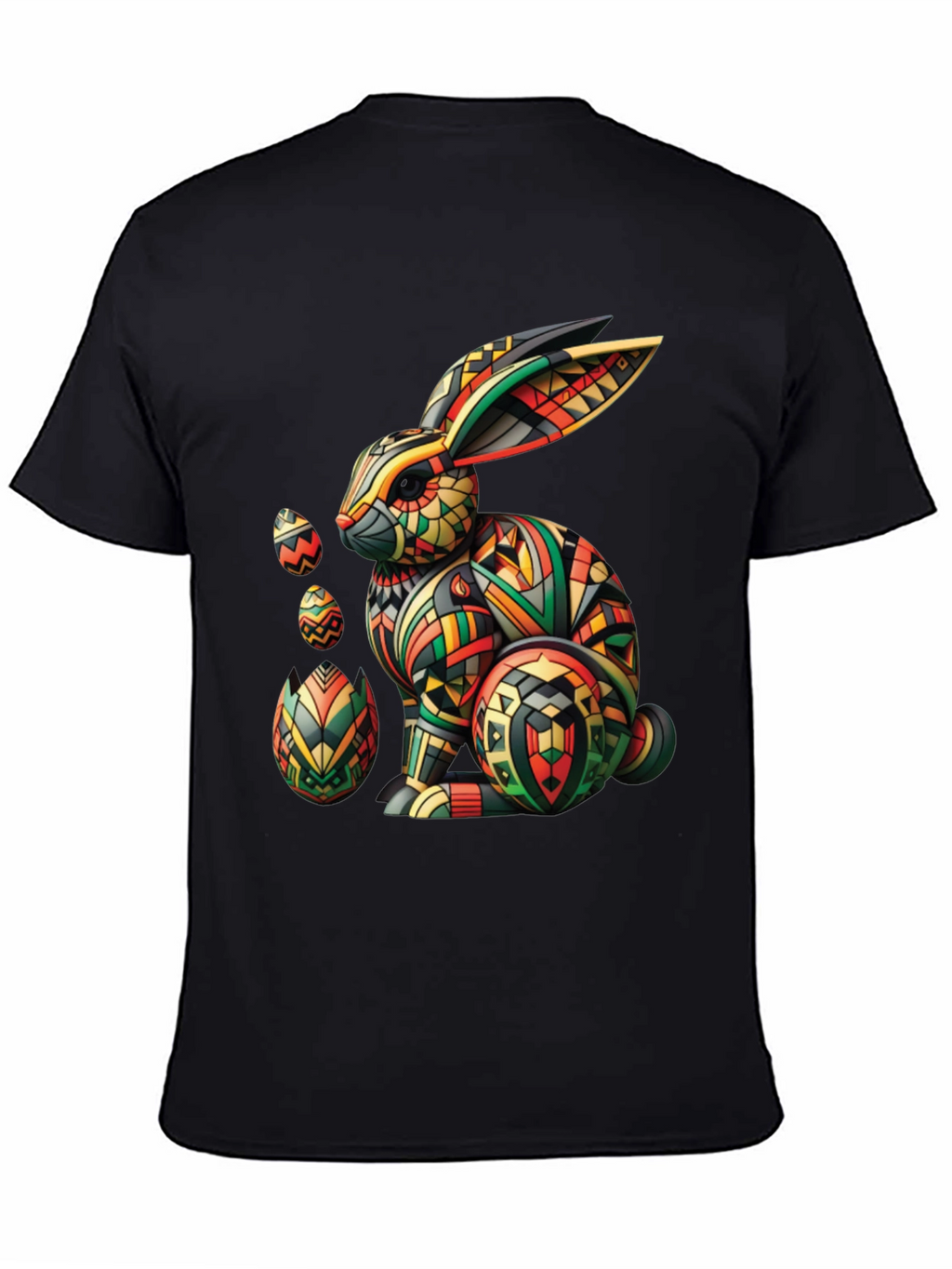 Geometric Easter Bunny Graphic Tee