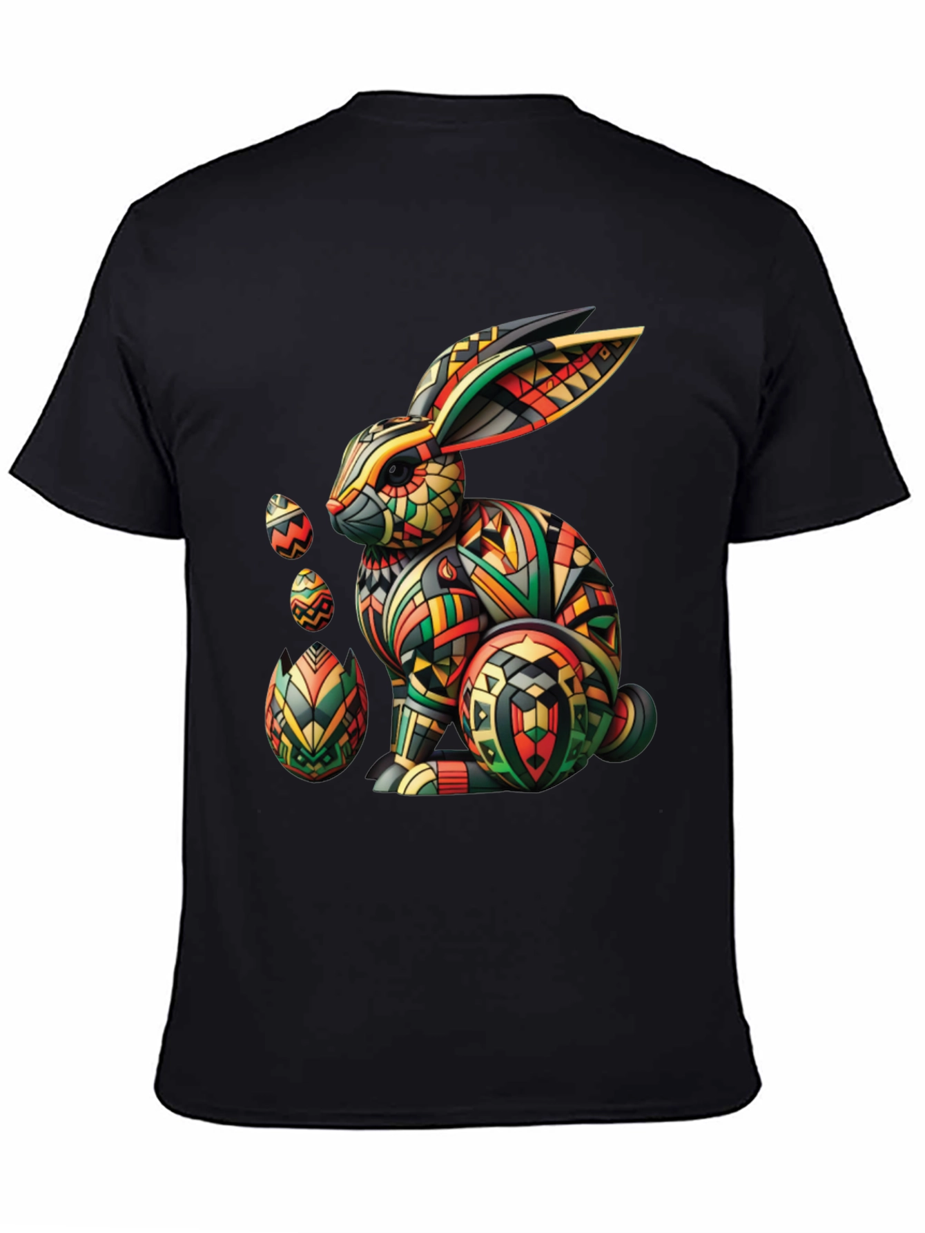 Geometric Easter Bunny Graphic Tee