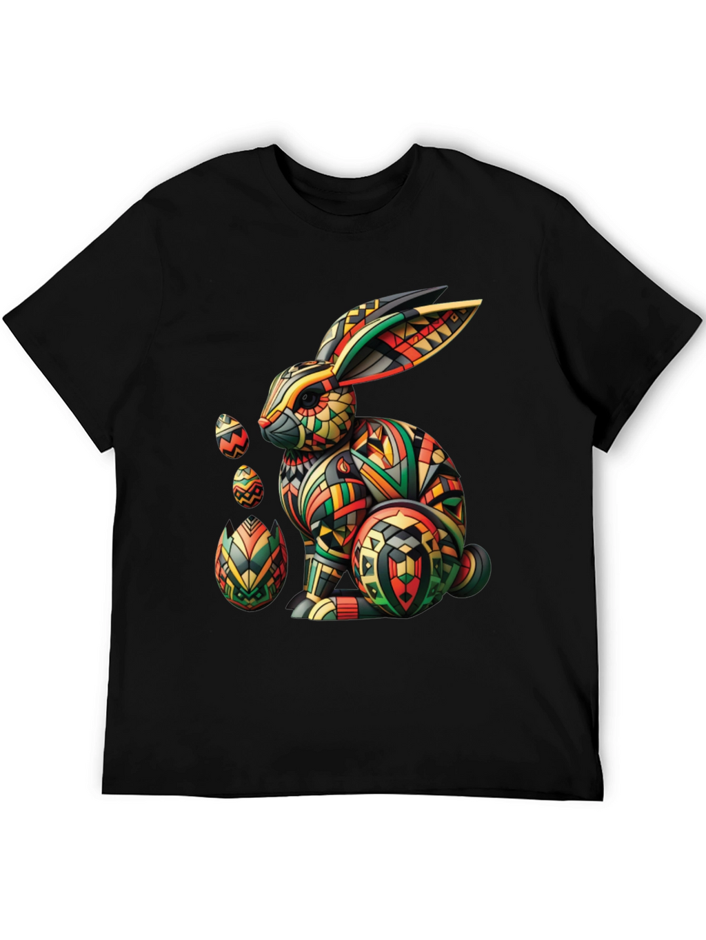 Geometric Easter Bunny Graphic Tee