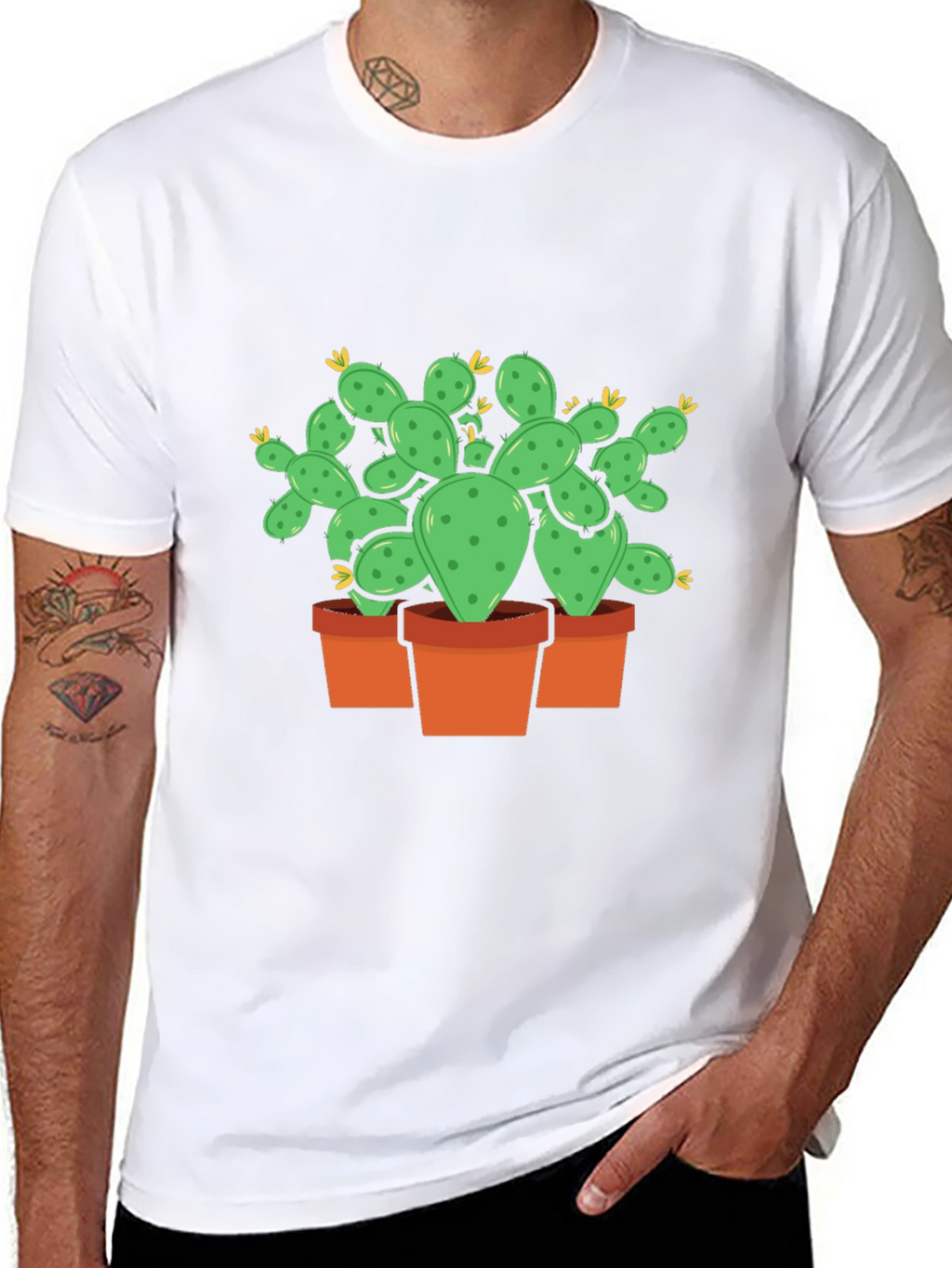 Cactus Plant Graphic T-Shirt - Trendy Desert Style