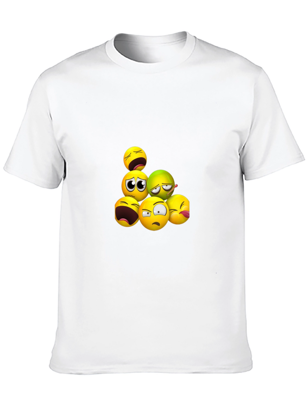Emoji Pile Black T-Shirt