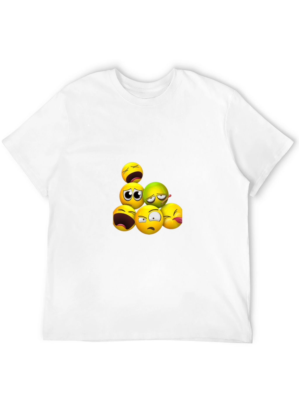 Emoji Pile Black T-Shirt