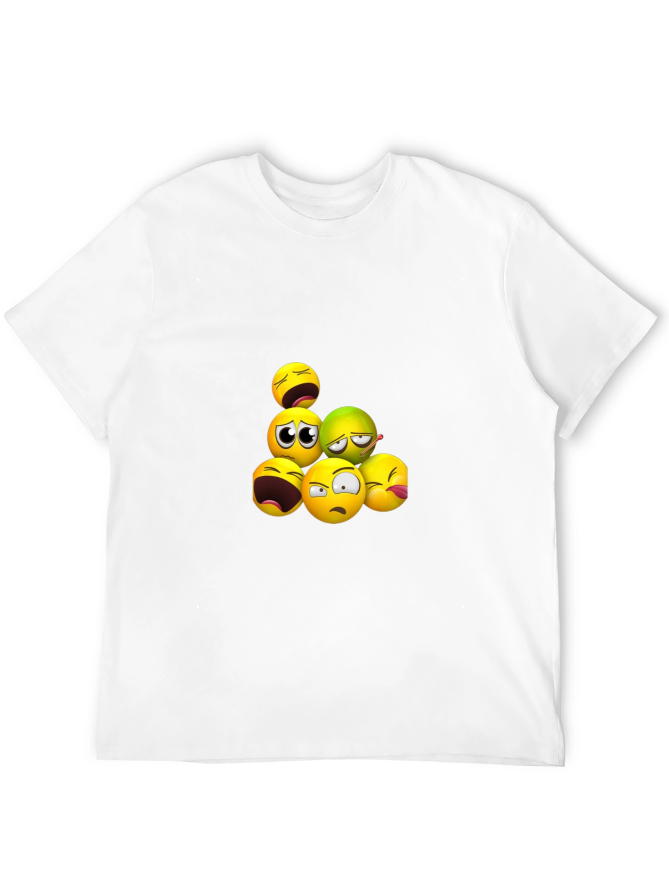 Emoji Pile Black T-Shirt
