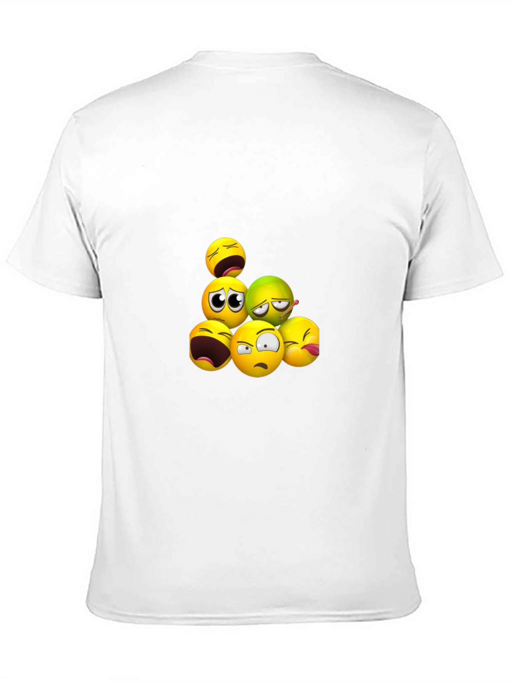 Emoji Pile Black T-Shirt