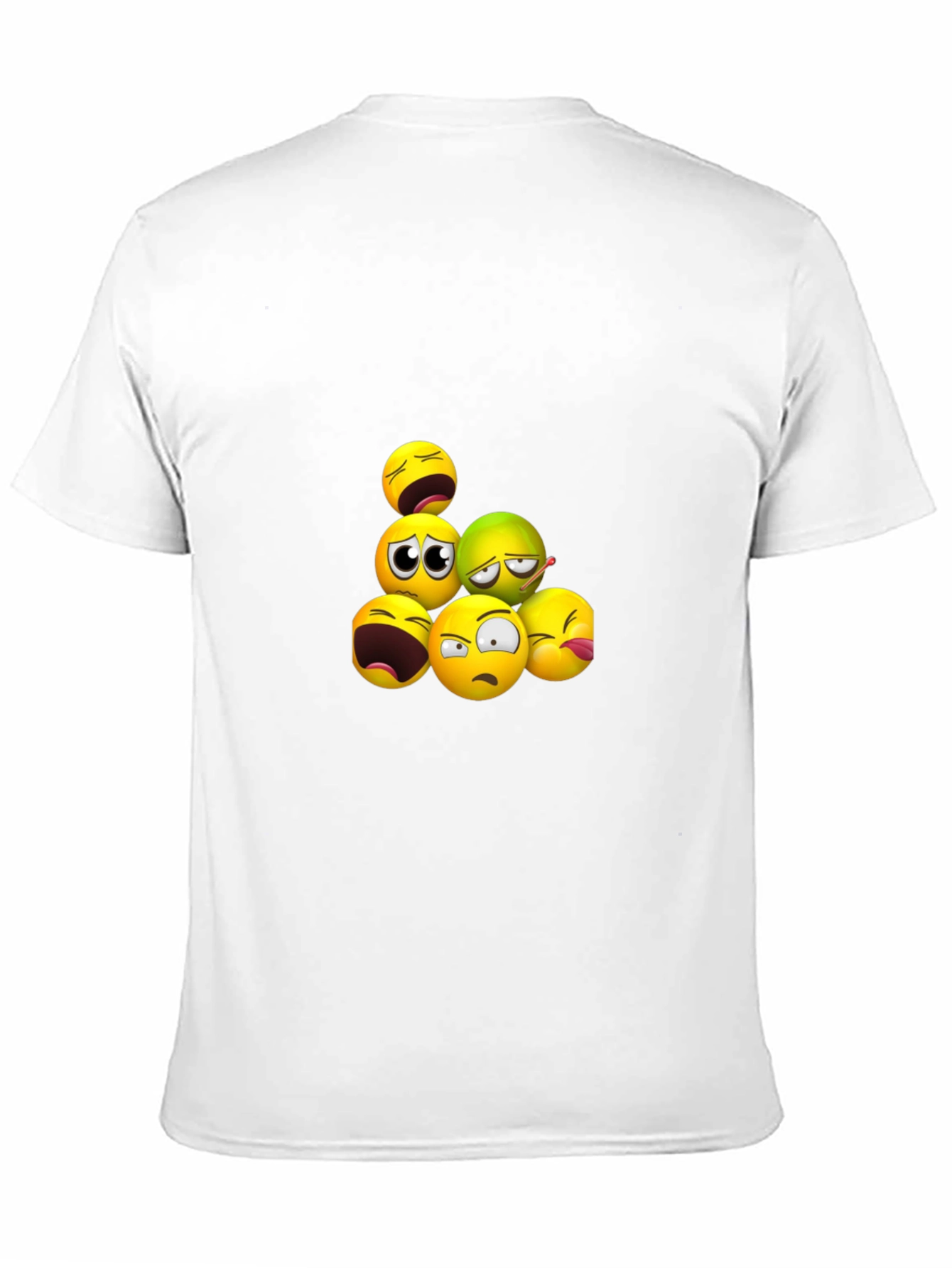 Emoji Pile Black T-Shirt