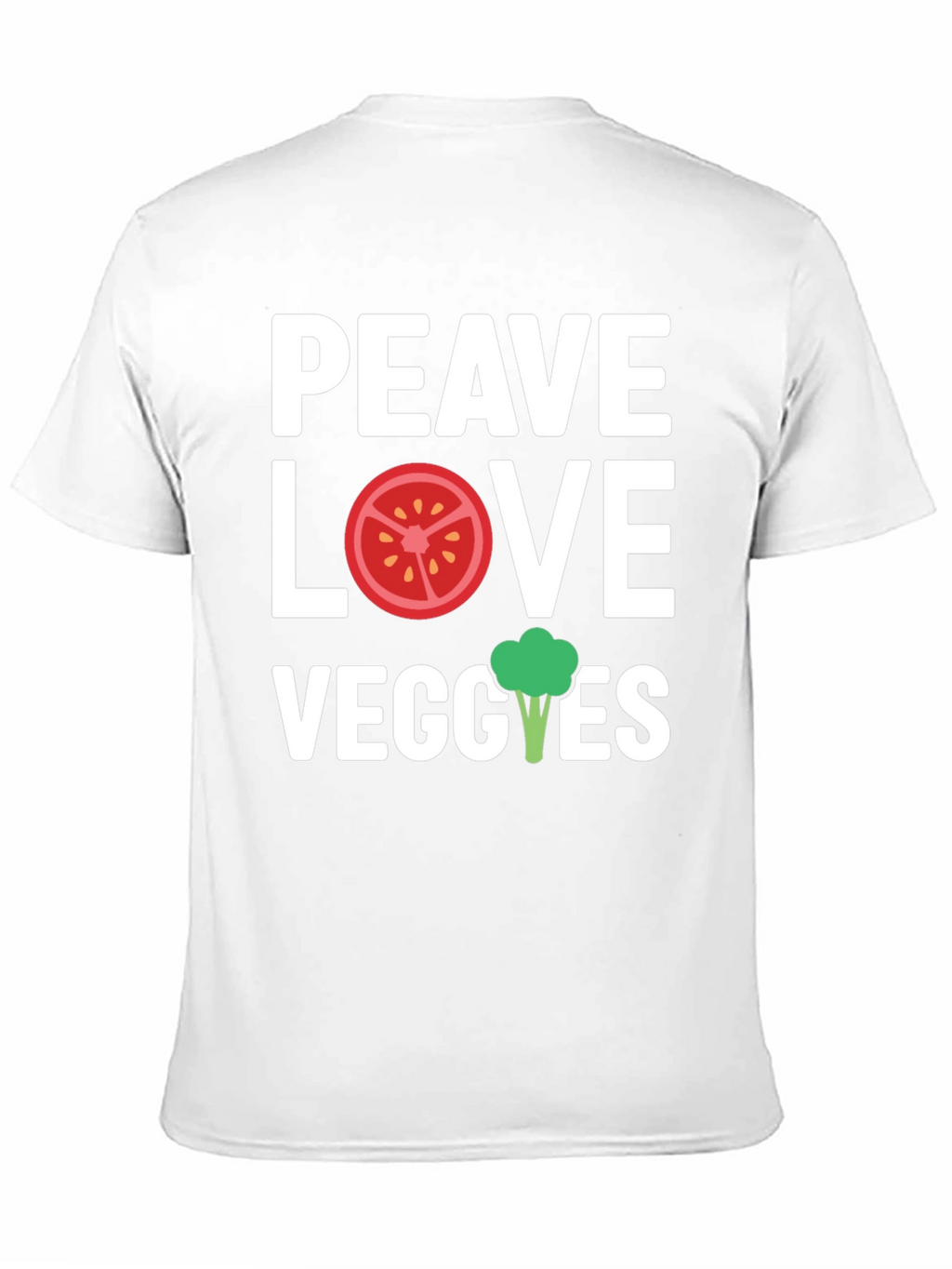 Peace Love Veggies Graphic T-Shirt