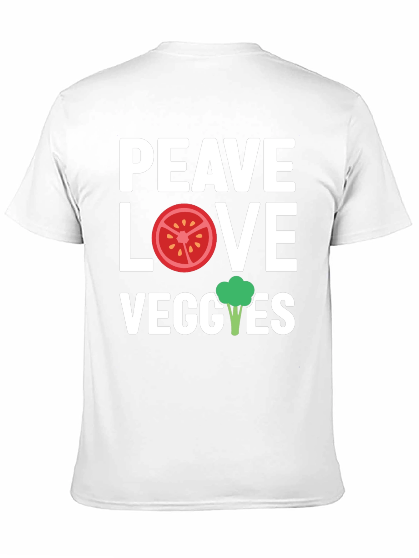 Peace Love Veggies Graphic T-Shirt