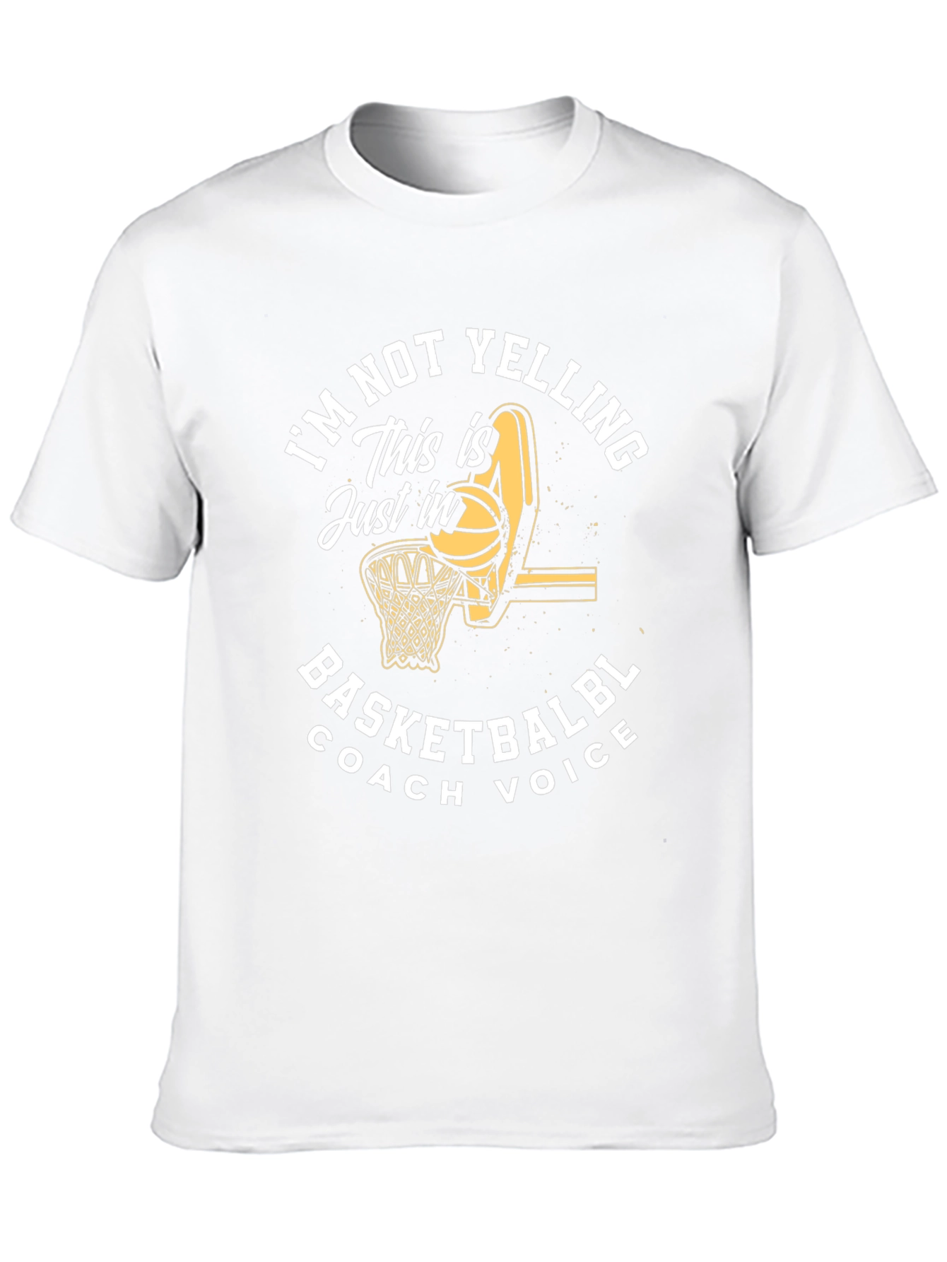 Basketball Coach Voice T-Shirt - Funny Sports Tee