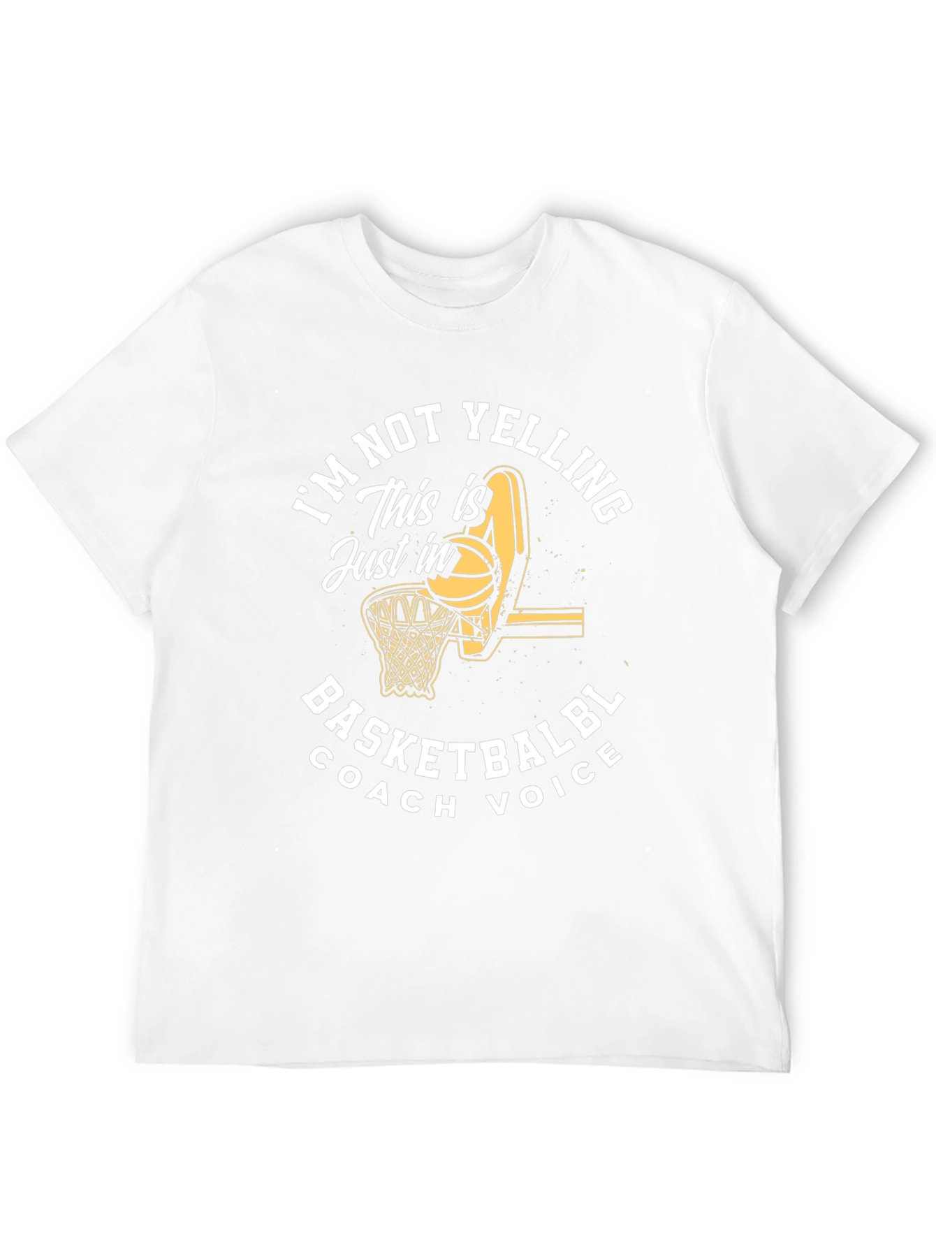 Basketball Coach Voice T-Shirt - Funny Sports Tee